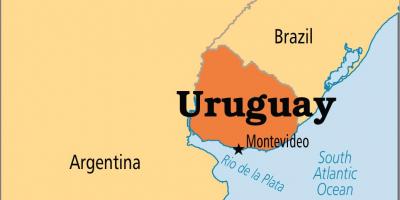 Uruguai capital mapa