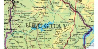 Mapa de Uruguai